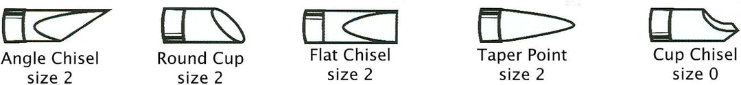 Colour Shaper CSH12902 Gummipinsel-Set, Grösse 2, graue Spitze
