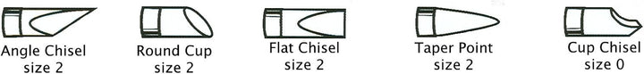 Colour Shaper CSH12902 Gummipinsel-Set, Grösse 2, graue Spitze