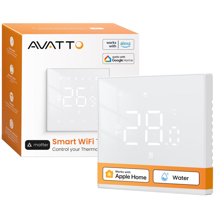 AVATTO Thermostat für Wasser Fussbodenheizung Smart WiFi Thermostat Programmierbar Raumthermostat Un