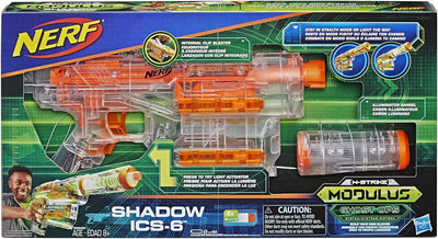 NERF Hasbro E2655EU4 N-Strike Modulus Ghost Ops Shadow ICS-6, Spielzeugblaster mit Tarn-oder Lichtmo