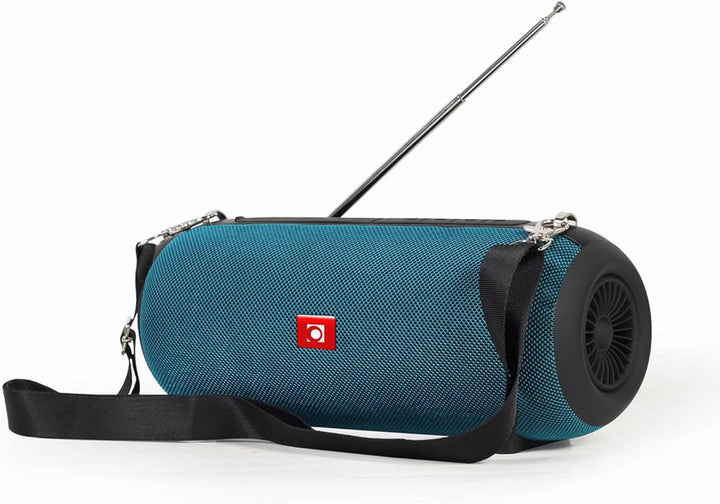 Gembird tragbarer Bluetooth-Lautsprecher mit Antenne - kabellos und wiederaufladbar, grüne