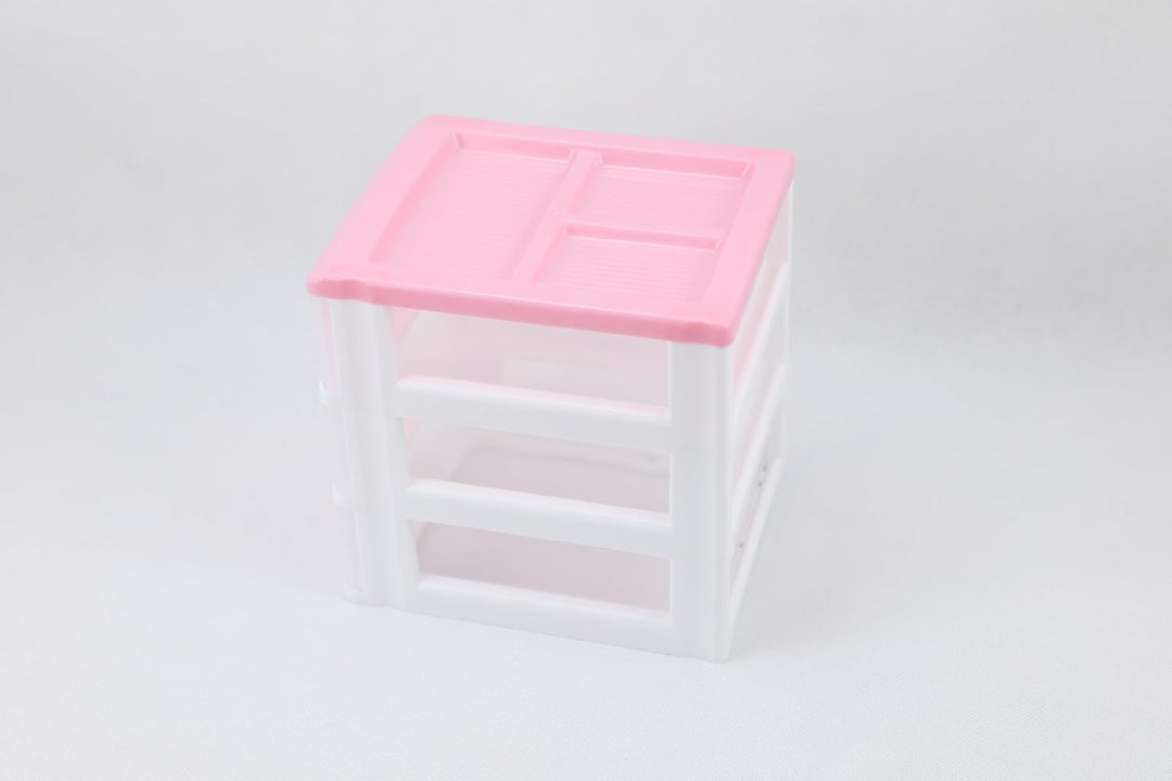 Schöne Mädchen rosa Farbe Kawaii & niedliche Desktop-Schublade Aufbewahrungsbox Empfänger Organizer