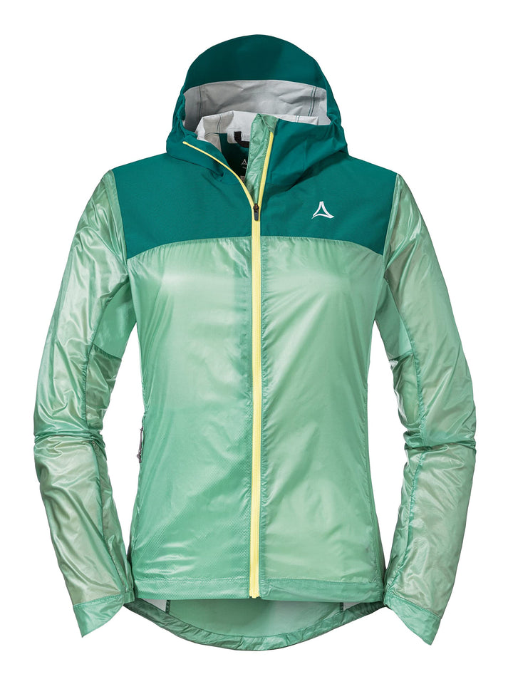 Schöffel Damen Hybrid Jkt Flow Trail L, extrem leichte, atmungsaktive MTB Jacke, wasserabweisende Fa