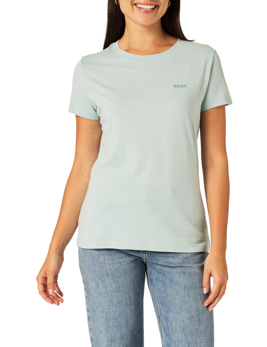 BOSS Damen C_esogo_1 10236978 01 T_Shirt (1er Pack) XS Open Green 382, XS Open Green 382