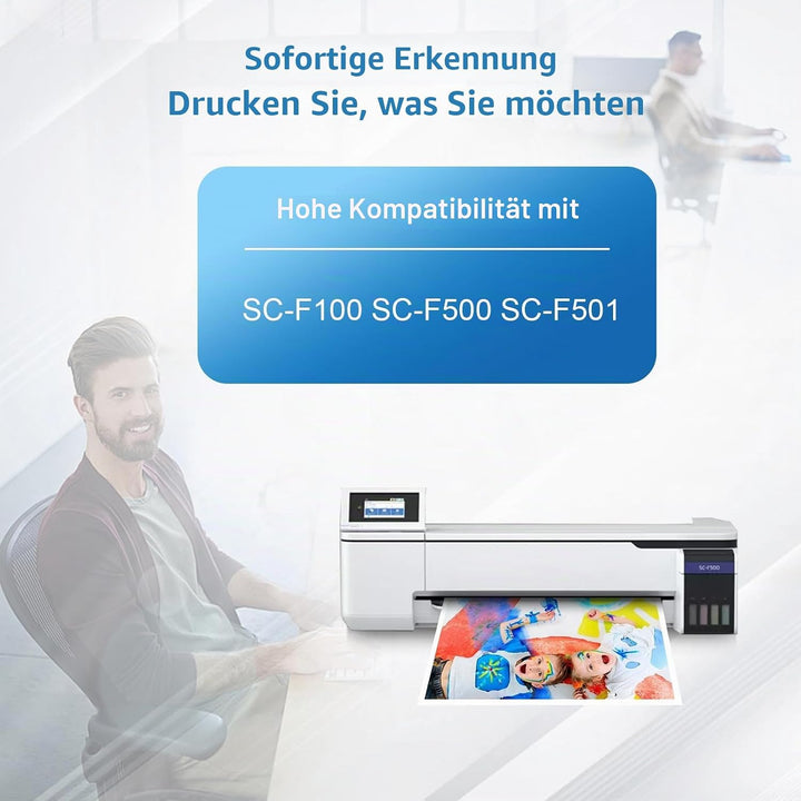 Kompatible T49N T49N1 (2 x 140ml) Sublimationstinte für SC23BK SC23C SC23M SC23Y Nachfülltinte für E