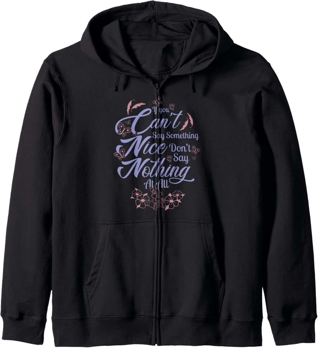 Disney Bambi If You Can't Say Something Nice Quote Kapuzenjacke