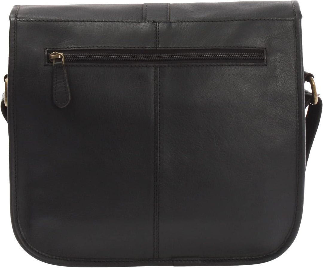 LECONI Umhängetasche Schultertasche für Damen Freizeittasche aus Büffelleder Damentasche Ledertasche