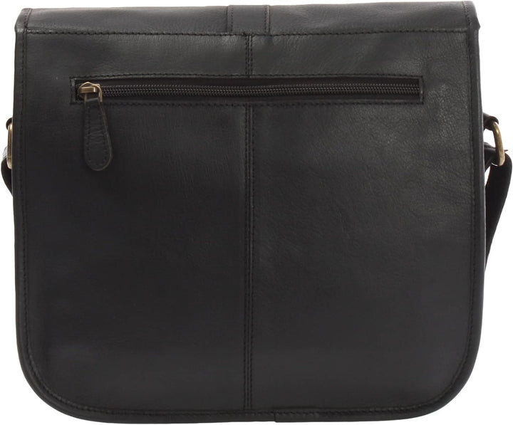 LECONI Umhängetasche Schultertasche für Damen Freizeittasche aus Büffelleder Damentasche Ledertasche