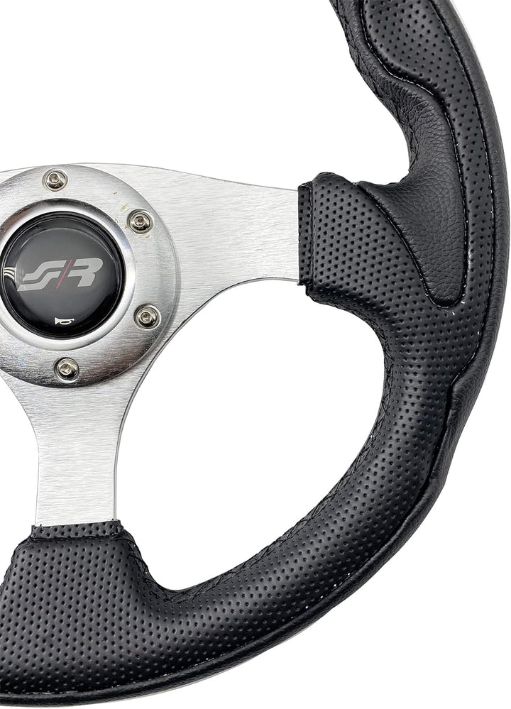 Simoni Racing INT330/P Interlagos Universal Steering Wheel, Schwarz