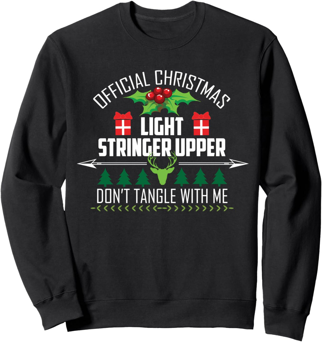 Weihnachten offizielle Weihnachtslicht-Stringer Obermaterial Sweatshirt