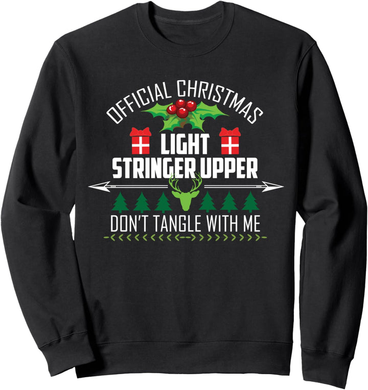 Weihnachten offizielle Weihnachtslicht-Stringer Obermaterial Sweatshirt