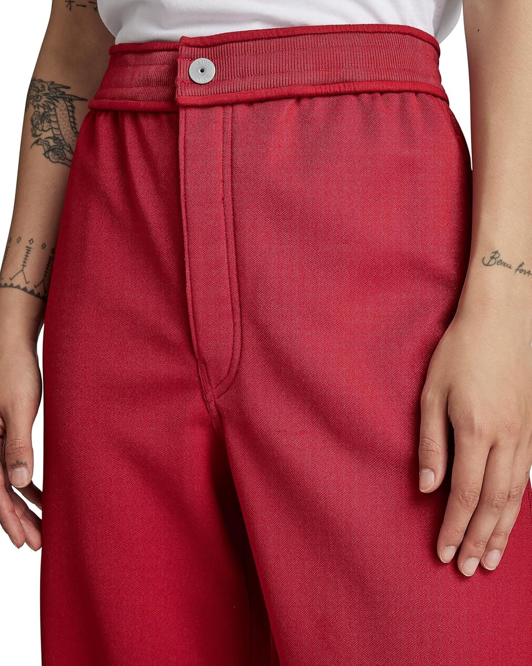 G-STAR Damen Stray Track Sw Wmn Pants, Rot (Dk Flame D23992-d429-8050)