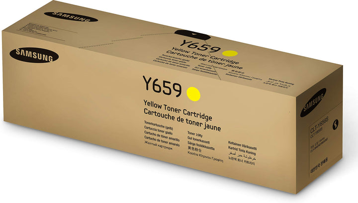 HP CLT-Y659S (SU570A) Original Toner Gelb (Kompatibel mit: CLX-8650ND, 8640ND, C4821), gelb
