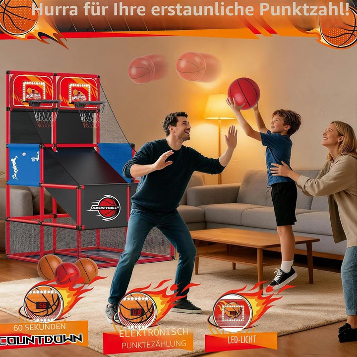 Arcade Toy Basketball Spielset für Kinder mit Punktetabelle – Elektronisches Basketballkorb für Kind