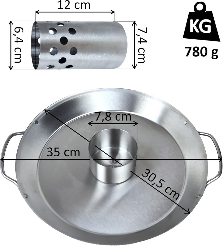 Hähnchenbräter für Backofen & Grill aus Edelstahl, Hähnchenhalter für Ofen, Bierdose Hähnchengriller