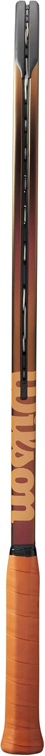 Wilson Unisex – Erwachsene Pro Staff Tennisschläger Grip Size 4 - 4 1/2" Bronze/Orange, Grip Size 4