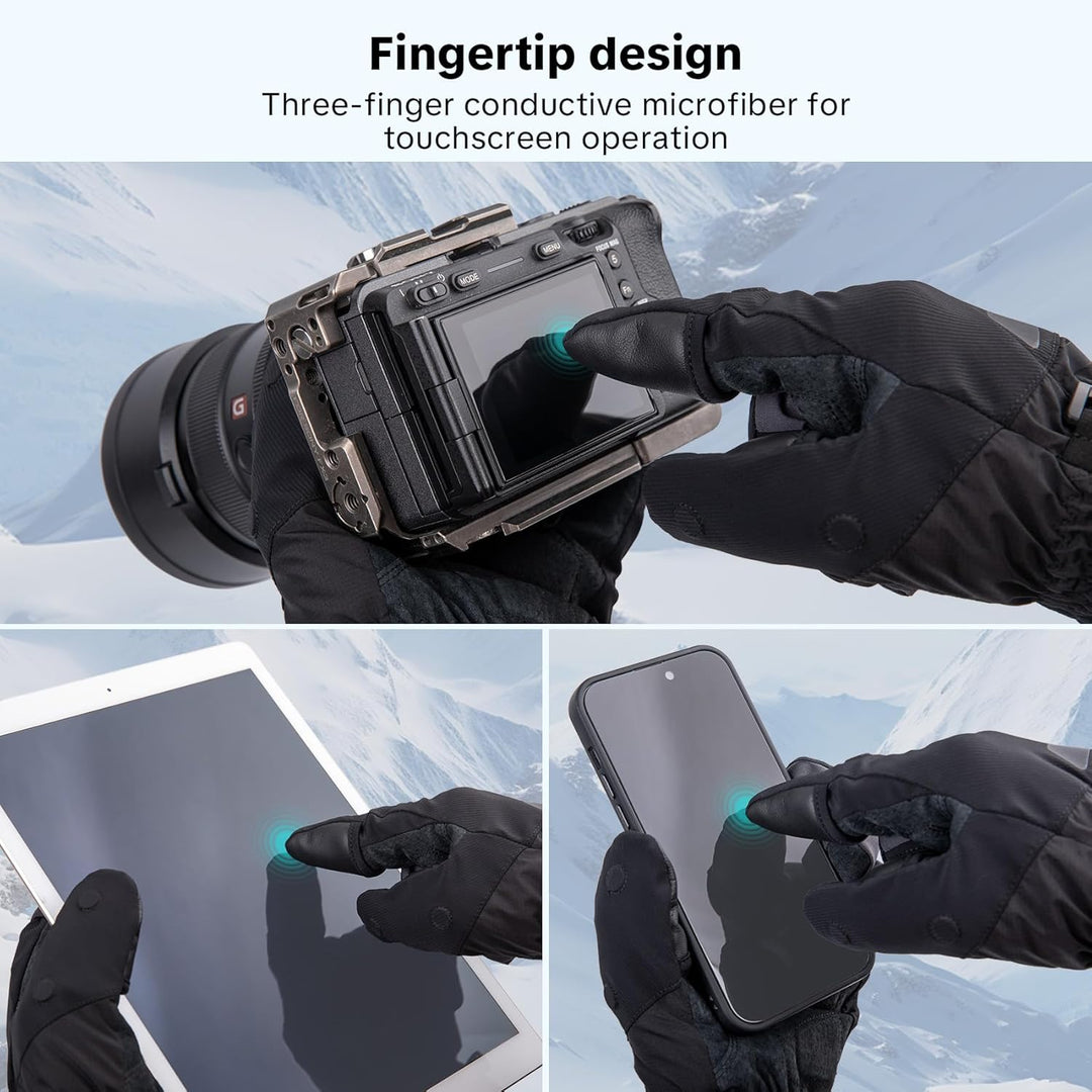 PGYTECH Fotografie-Handschuhe für professionelle Fotografen im Freien im Winter, beheizt und unbehei