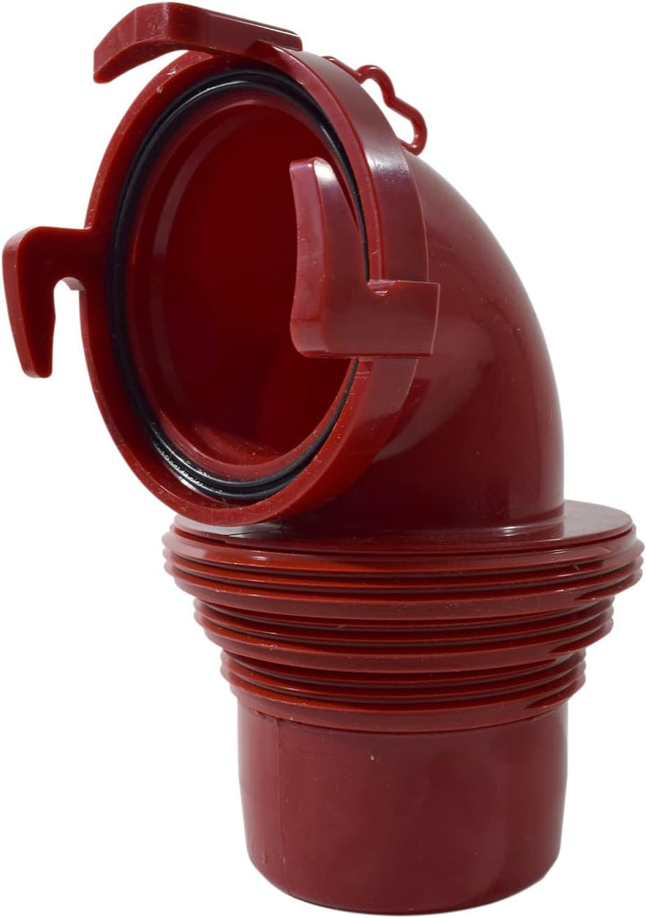 Valterra F02-3112 EZ-Kupplung, 90° Bajonett-Abwassergarnitur, rot, Rot