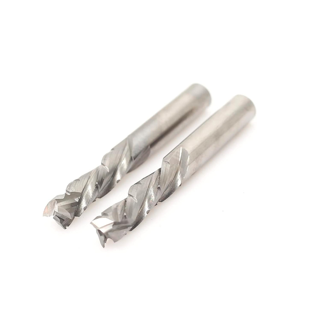 Sinoprotools CNC Spiralnutfräser mit Sägezahn, 8mm Schaft 27mm Schnittlänge Up-Downcut-Schneide, VHM