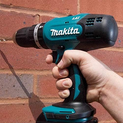 Makita Akku-Schlagbohrmaschine DHP453 Solo 18 V, Schwarz,blau, Batteriebetrieben