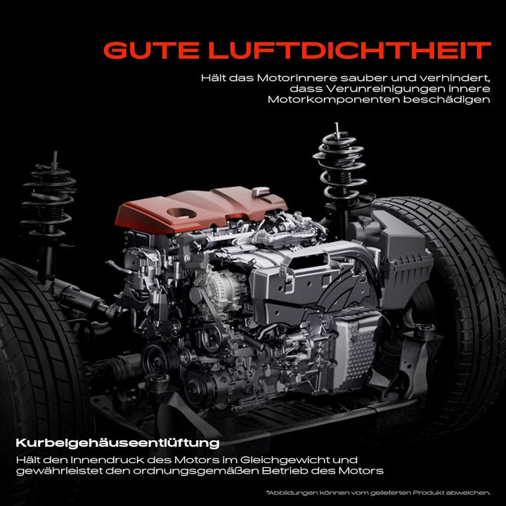 Ventildeckel Zylinderkopfhaube für A4 8K2 A4 Allroad 8KH A5 8T3 A6 4F2 A6 Avant 4F5 Q5 8RB Exeo 3R2