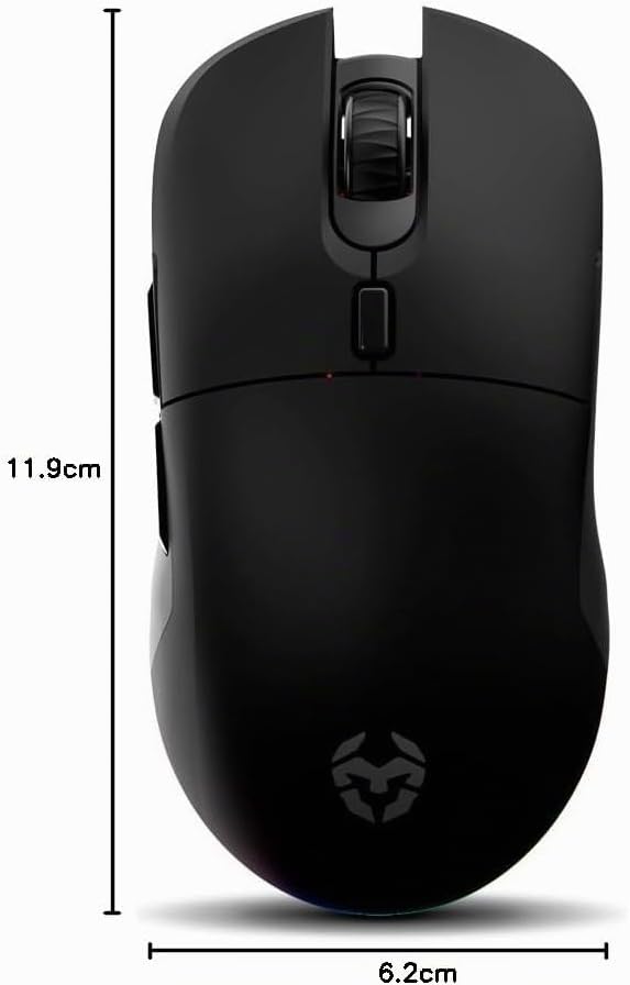 KROM Klever, Kabellose Gaming-Maus, Superleicht 55 g, Pixart PMW3325 Optischer Sensor bis 10.000 DPI