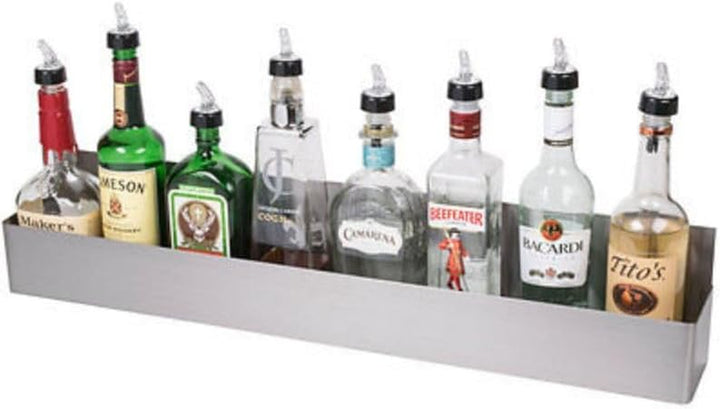 Cocktail7 Speed Rail Flaschenhalterung Edelstahl 81cm Flaschenregal für 8 Flaschen Barzubehör