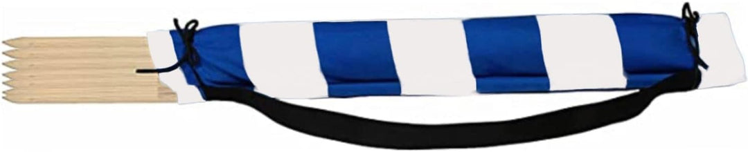 SILUK Strand Windschutz Sichtschutz 12m Blau-weiss, 12m Blau-weiss
