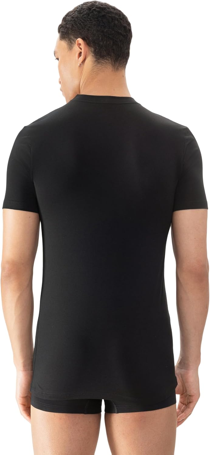 Mey Herren T-Shirt Rundhals - Unterhemd Halbarm - Feuchtigkeitsregulierende Coolmax-Fasern - Serie D