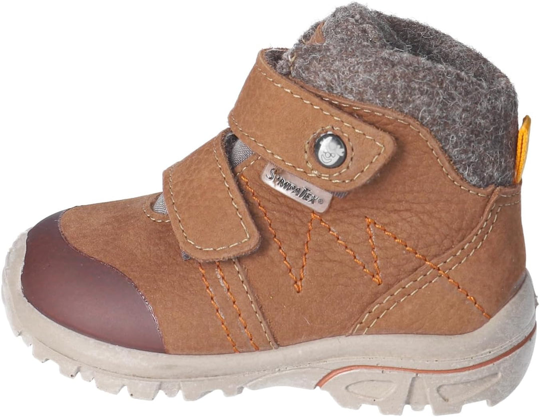 RICOSTA Mädchen und Jungen Lauflernschuhe Dario, WMS:Mittel,Sympatex 19 EU Weit Braun 260, 19 EU Wei