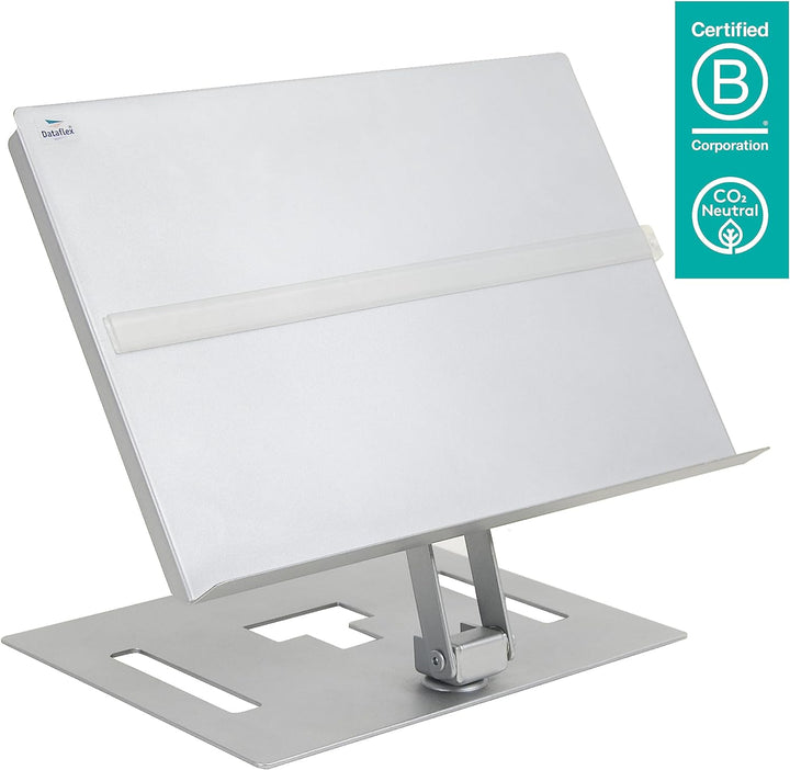 Dataflex Addit Dokumentenhalter - Verstellbar Silber, Ergonomische Lösung für Dokumente bis zum Form