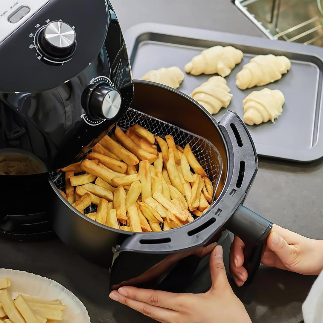 Luftfritteusen Regal, 3 Lagig Stapelbares Edelstahl Quadrat Air Fryer Racks Heissluftfritteuse Zubeh