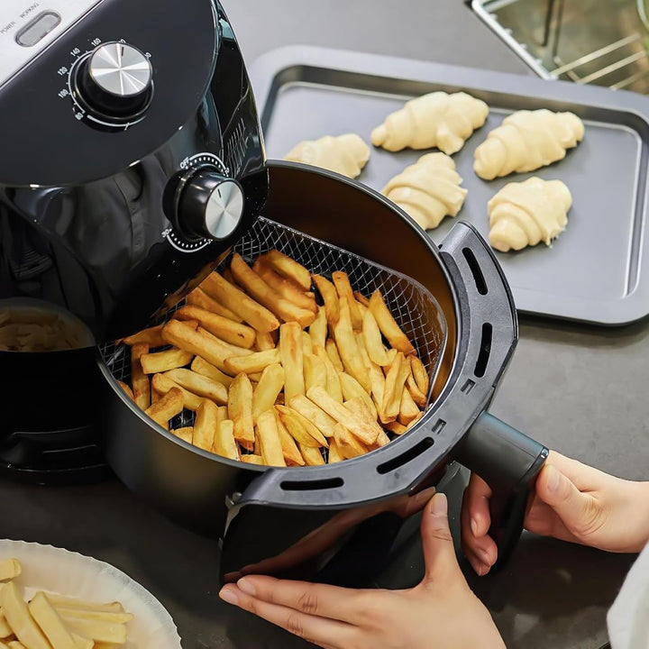 Luftfritteusen Regal, 3 Lagig Stapelbares Edelstahl Quadrat Air Fryer Racks Heissluftfritteuse Zubeh