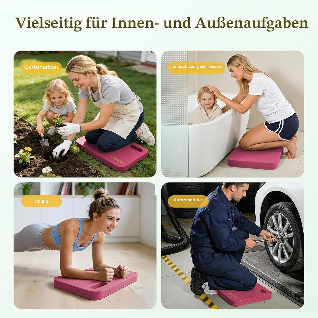 Hochdichte NBR-Schaumstoff-Gartenknielaufeinlage, 1,6" extra dick Gartenknielaufeinlagen, ultraweich