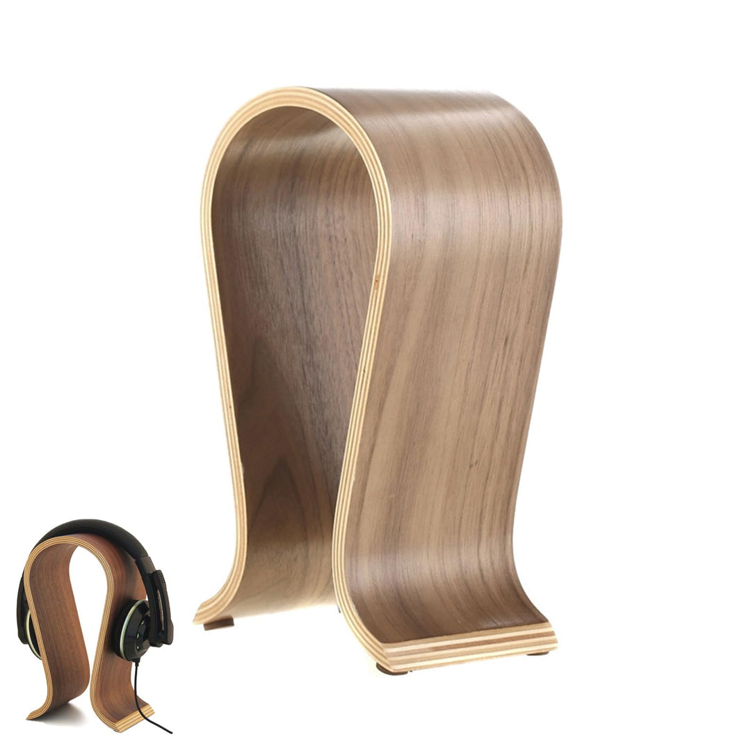 Kopfhörer Ständer Holz, Kopfhörerständer, Kopfhörer Halter, Kopfhörerständer Universal Holz, U Form,