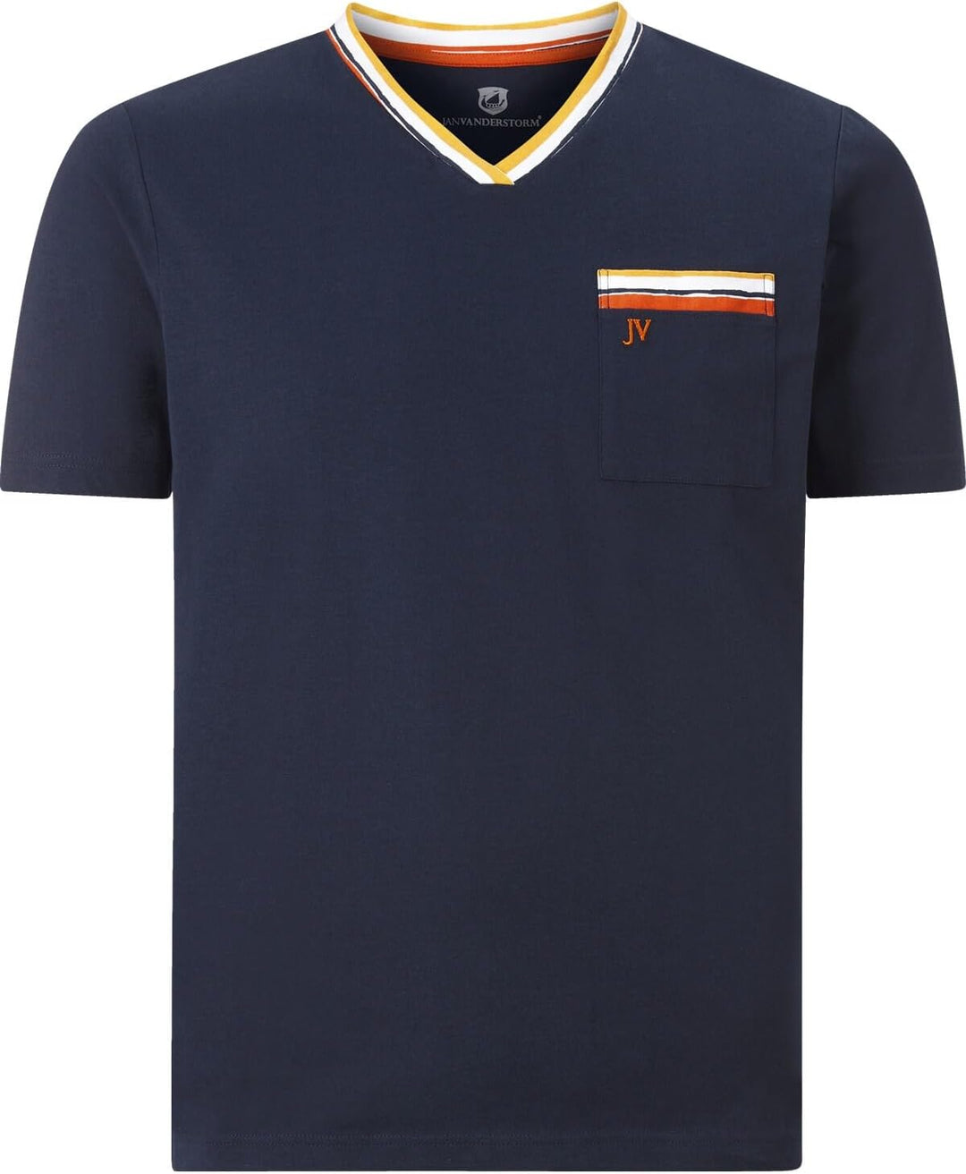 Jan Vanderstorm Herren Kurzer Schlafanzug Fredstein 5XL Dunkelblau, 5XL Dunkelblau