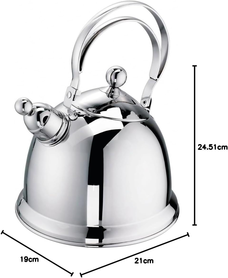 Schulte-Ufer 68042-16 Flötenkessel Grace, Edelstahl, 2,2