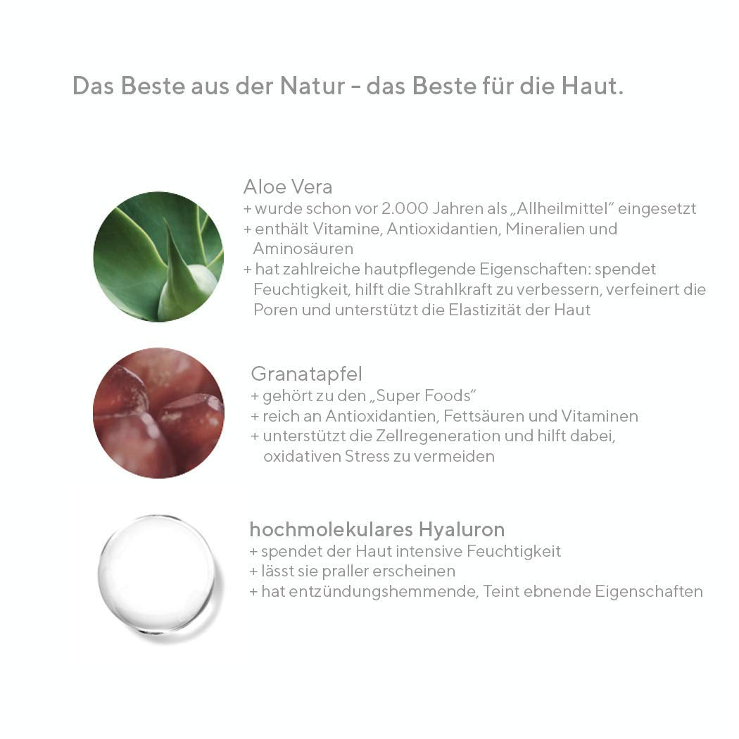 hyapur® - GREEN Fluid 30ml - Die leichte Feuchtigkeitspflege - zur Anti-Aging-Pflege mit Bio- Vegan-