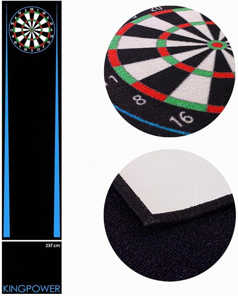 Kingpower Dart Darts Teppich Dartteppich Dartmatte 290x60 cm Steeldart Dartpfeile Dartboard Zubehör