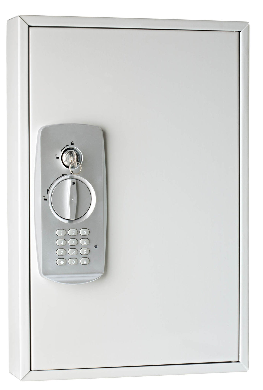 Wedo 10263237 Schlüsselschrank (für 32 Schlüssel, pulverbeschichtetes Stahlblech, mit modernem Elekt