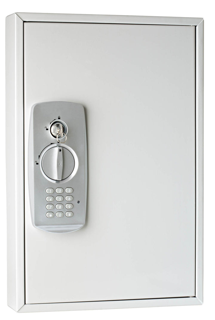 Wedo 10263237 Schlüsselschrank (für 32 Schlüssel, pulverbeschichtetes Stahlblech, mit modernem Elekt