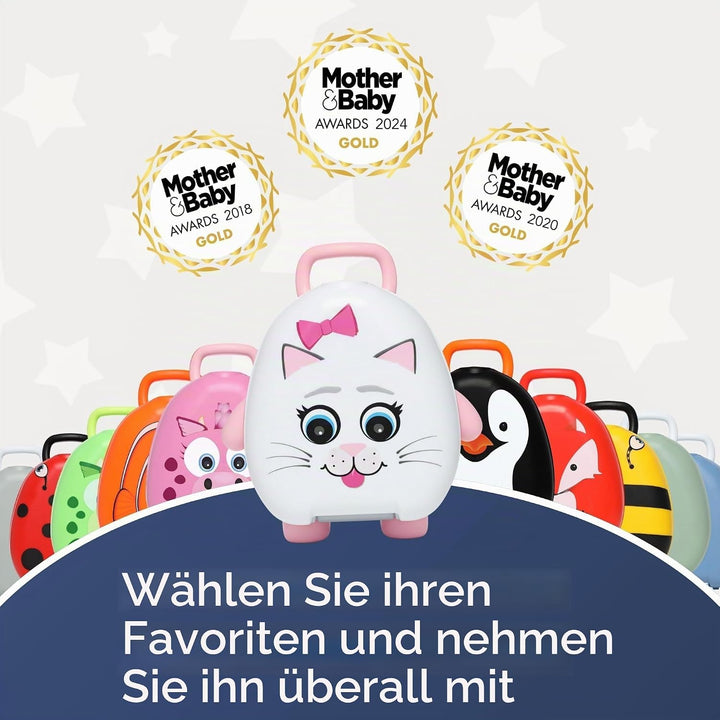 My Carry Potty - Katze Travel Töpfchen, preisgekrönter tragbarer Toilettensitz für Kleinkinder, den