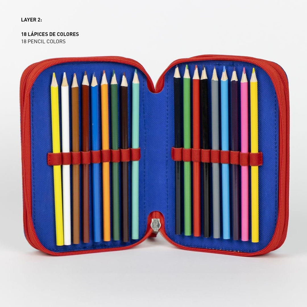 CERDÁ LIFE'S LITTLE MOMENTS Schulmäppchen für Kinder, Paw Patrol, Blau, Reissverschluss, 12,5 x 6,5