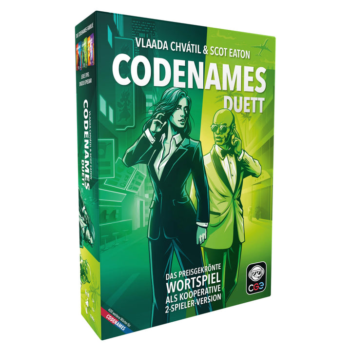 Czech Games Edition CGE Codenames Duett - Kommunikatives Partyspiel mit hohem Wiederspielwert - Spie