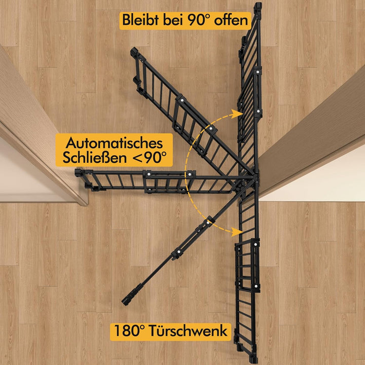 derimkcoa extra breites Treppenschutzgitter von derimkcoa, 74 cm hoch, Sicherheitsgitter für Kinder