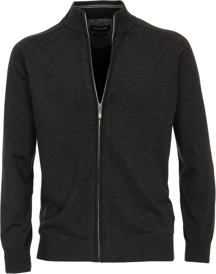 CASAMODA Herren Strickjacke, M Grauschwarz