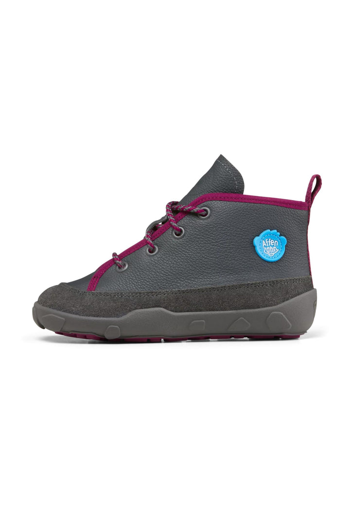 Affenzahn Winterschuh Leder Easy reflektierend, kuschelig warm mit Schaffell gefüttert Grösse 21-32