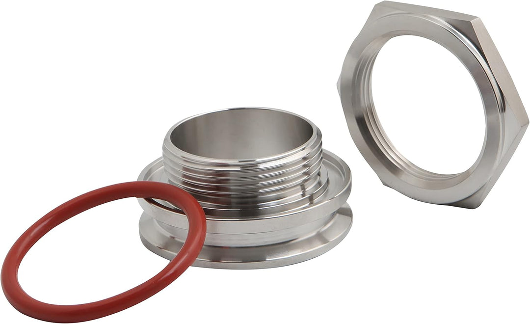 Semfeil Brew TRUE 5,1 cm Tri-Klemm-Schott-Kompressionsverschraubung, 304 Edelstahl, Homebrew Kettle