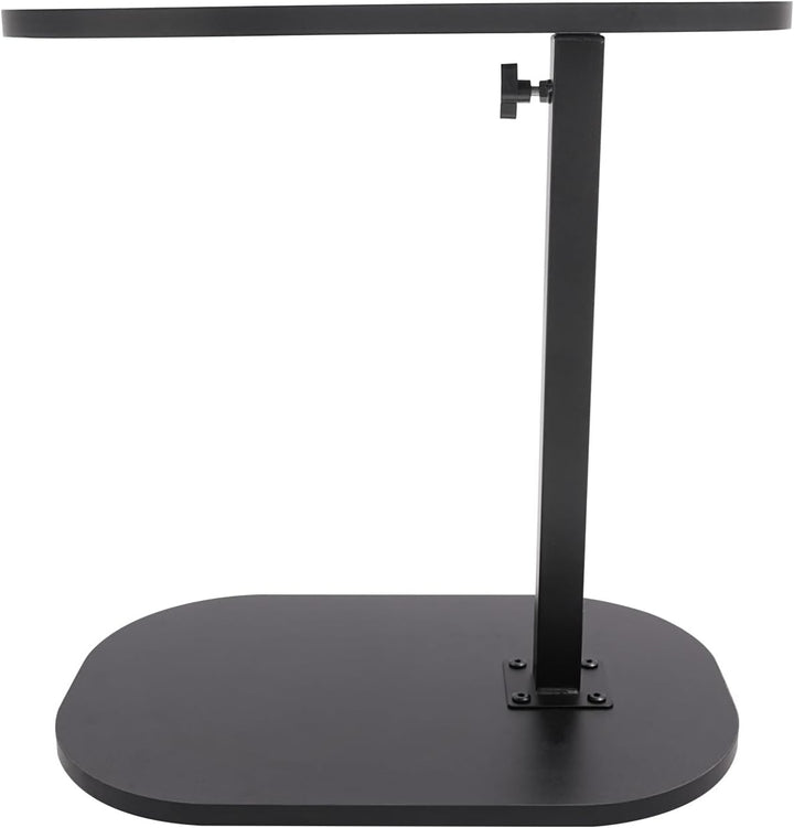 TTISJHK C-förmiger Beistelltisch höhenverstellbar 45–80cm, drehbare &amp; neigbare Tischplatte, Sofatisc