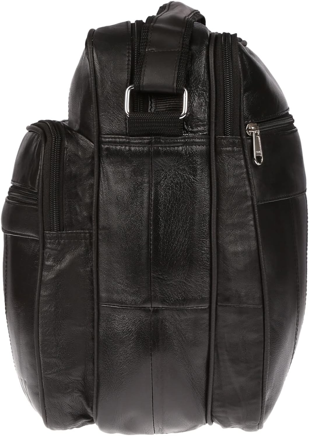 Christian Wippermann Flugbegleiter Umhängetasche Arbeitstasche Herrentasche echt Leder Schwarz Querf